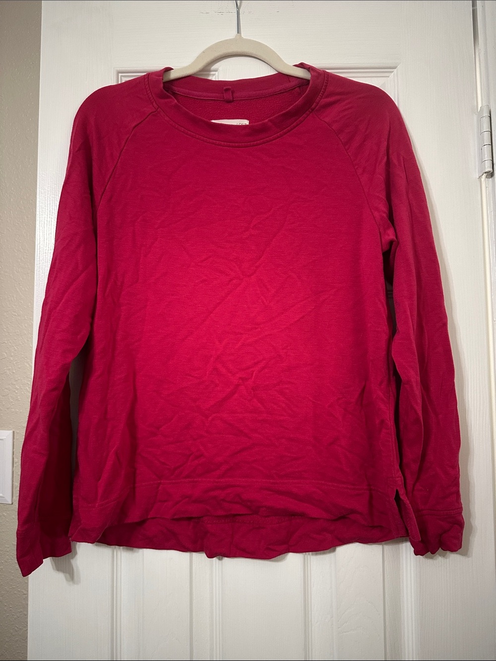 Lou & Grey Raspberry Red Pullover Sweatshirt